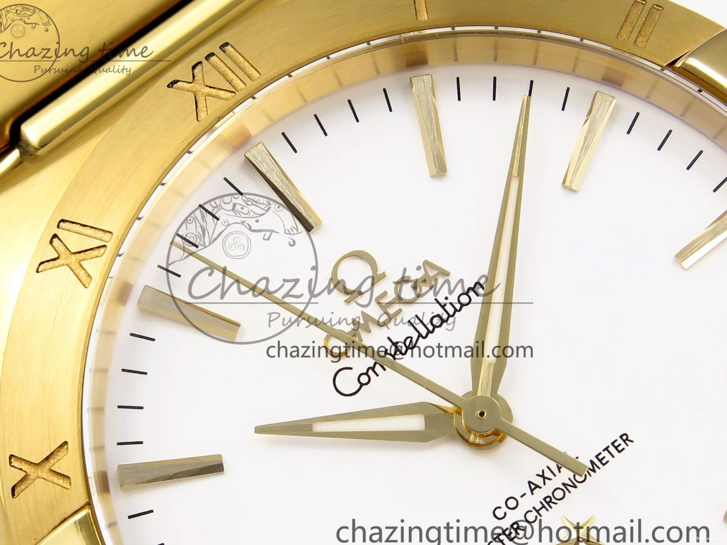 0303 Constellation 39mm YG ASWF 1:1 Best Edition White Dial on YG Bracelet A Casual 7780